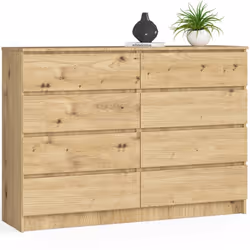 AKORD Furniture Factory OP0LK-140SZ8-ART, Chêne, 8 tiroir(s), Mat, 16 mm, 60 cm, 400 mm