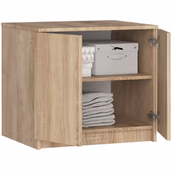 AKORD Furniture Factory SP0PSZNADS60SON placard et armoire de chambre à coucher 2 étagères 2 portes(s) Chêne