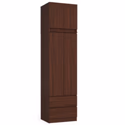 AKORD Furniture Factory SP0PSZNADS60VEN placard et armoire de chambre à coucher 2 étagères 2 portes(s) Wenge - Vue supplémentaire 5