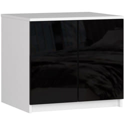 AKORD Furniture Factory SP0PSZNADS60CZAPOL placard et armoire de chambre à coucher 2 étagères 2 portes(s) Blanc