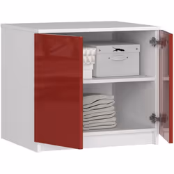 AKORD Furniture Factory SP0PSZNADS60CZEPOL placard et armoire de chambre à coucher 2 étagères 2 portes(s) Blanc