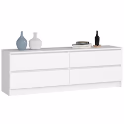 AKORD Furniture Factory OP0LK-1604SZ-BIA, Blanc, 4 tiroir(s), Mat, 16 mm, 71 cm, 400 mm