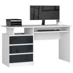 AKORD Furniture Factory IP0PBIAGRAPOL001 bureau d'ordinateur Blanc