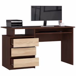AKORD Furniture Factory IP0PBIUVENSON001 bureau d'ordinateur Couleur chêne, Bois