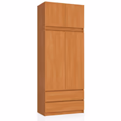 AKORD Furniture Factory SP0PSYSOLCNADKOM0, Armoire, 6 étagères, 2 portes(s), Mat, Porte à charnière, 1,6 cm