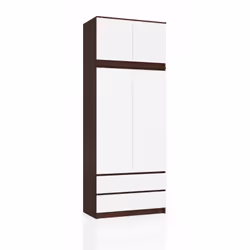 AKORD Furniture Factory SP0PSYSVENBIANADKOM0, Wenge, Armoire, 6 étagères, 2 portes(s), Mat, Porte à charnière