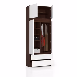 AKORD Furniture Factory SP0PSYSVENBIANADKOM0 placard et armoire de chambre à coucher 6 étagères 2 portes(s) Wenge
