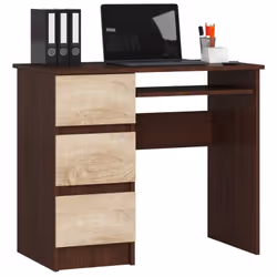 AKORD Furniture Factory IP0PBIUWENSONA-6L, Droit, Forme rectangulaire, Mat, Couleur chêne, Bois, 3 tiroir(s), 500 mm