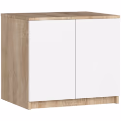 AKORD Furniture Factory SP0PSZNADS60SONBIA, Chêne, Armoire, 2 étagères, 2 portes(s), Mat, Porte à charnière