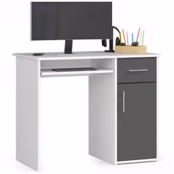 AKORD Furniture Factory IP0PPINBIASZA001, Droit, Forme rectangulaire, Mat, Blanc, 1 tiroir(s), 500 mm