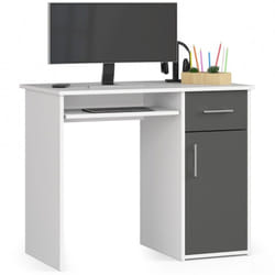AKORD Furniture Factory IP0PPINBIASZA001 bureau d'ordinateur Blanc