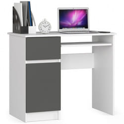 AKORD Furniture Factory IP0PBIUBIASZAPIKSLEW bureau d'ordinateur Blanc