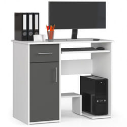 AKORD Furniture Factory IP0PJAYBIASZA bureau d'ordinateur Blanc