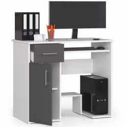 AKORD Furniture Factory IP0PJAYBIASZA bureau d'ordinateur Blanc