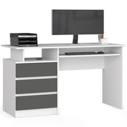 AKORD Furniture Factory IP0PBIUBIASZA001 bureau d'ordinateur Blanc