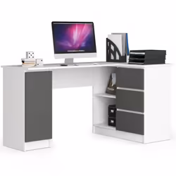 AKORD Furniture Factory IP0PBIUB20BIASZA, Coin, Mat, Blanc, 3 tiroir(s), 850 mm, 1550 mm