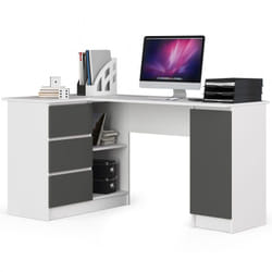 AKORD Furniture Factory IP0PBIUB20LEBIASZA bureau d'ordinateur Blanc