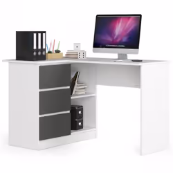 AKORD Furniture Factory IP0P3SBIASZAB16, Droit, Forme rectangulaire, Mat, Blanc, 3 tiroir(s), 850 mm