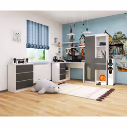 AKORD Furniture Factory IP0P3SBIASZAB16 bureau d'ordinateur Blanc - Vue supplémentaire 5