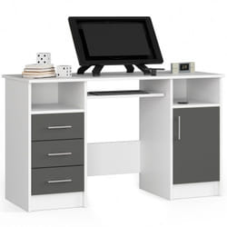 AKORD Furniture Factory IP0PANABIASZA bureau d'ordinateur Blanc