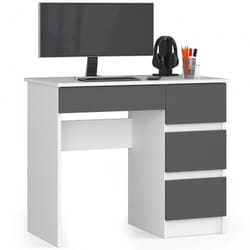 AKORD Furniture Factory IP0PBIUBIASZAPRA7 bureau d'ordinateur Blanc