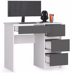 AKORD Furniture Factory IP0PBIUBIASZAPRA7 bureau d'ordinateur Blanc