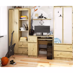 AKORD Furniture Factory IP0PBIUARTPIKSLEW bureau d'ordinateur Couleur chêne - Vue supplémentaire 4