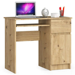AKORD Furniture Factory IP0PBIUARTPIKSPRA bureau d'ordinateur Couleur chêne