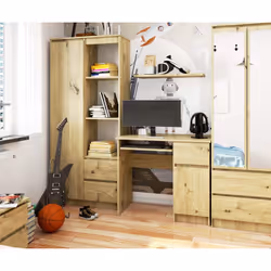 AKORD Furniture Factory IP0PBIUARTPIKSPRA bureau d'ordinateur Couleur chêne - Vue supplémentaire 4