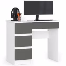 AKORD Furniture Factory IP0PBIUBIASZALEA7, Droit, Forme rectangulaire, Mat, Blanc, 4 tiroir(s), 500 mm