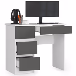AKORD Furniture Factory IP0PBIUBIASZALEA7 bureau d'ordinateur Blanc