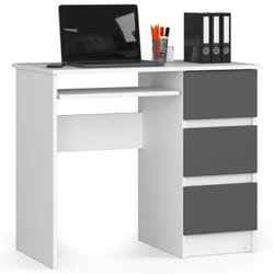 AKORD Furniture Factory IP0PBIUBIASZA bureau d'ordinateur Blanc