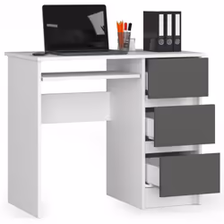 AKORD Furniture Factory IP0PBIUBIASZA bureau d'ordinateur Blanc