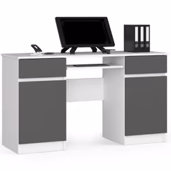 AKORD Furniture Factory IP0PBIUA5BIASZA, Droit, Forme rectangulaire, Mat, Blanc, 2 tiroir(s), 500 mm