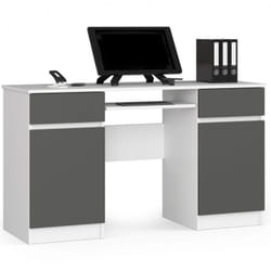 AKORD Furniture Factory IP0PBIUA5BIASZA bureau d'ordinateur Blanc