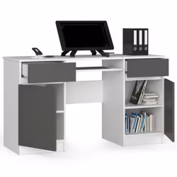 AKORD Furniture Factory IP0PBIUA5BIASZA bureau d'ordinateur Blanc