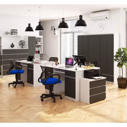AKORD Furniture Factory IP0PBIUA5BIASZA bureau d'ordinateur Blanc - Vue supplémentaire 5