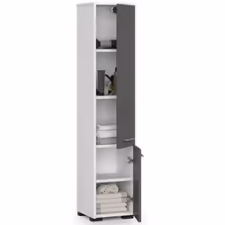 AKORD Furniture Factory OP0LLAZBIASZA armoire de rangement de salle de bain Blanc