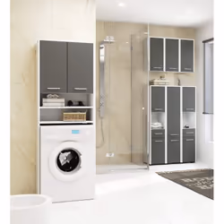 AKORD Furniture Factory OP0LLAZBIASZA armoire de rangement de salle de bain Blanc - Vue supplémentaire 4