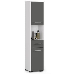 AKORD Furniture Factory OP0LLAZ2DBIASZA armoire de rangement de salle de bain Blanc