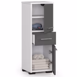 AKORD Furniture Factory OP0LLAZ85BIASZA armoire de rangement de salle de bain Blanc