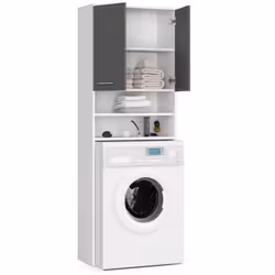 AKORD Furniture Factory OP0LLAZPRALBIASZA armoire de rangement de salle de bain Blanc