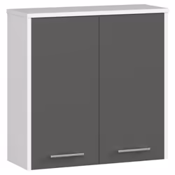 AKORD Furniture Factory OP0LLAZW60BIASZA, Blanc, Sur pied, 2 étagères, 2 portes(s), Mat, Porte à charnière