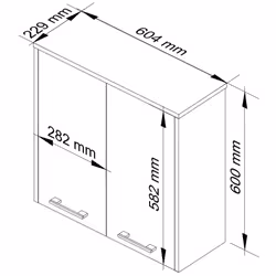 AKORD Furniture Factory OP0LLAZW60BIASZA armoire de rangement de salle de bain Blanc