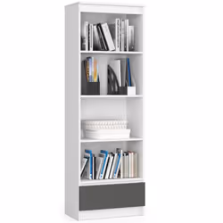 AKORD Furniture Factory RP0PREGBIASZA002, Blanc, 4 étagères, Mat, 16 mm, 350 mm, 600 mm