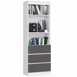 AKORD Furniture Factory RP0PREGBIASZA005, Blanc, 3 étagères, Mat, 16 mm, 350 mm, 600 mm