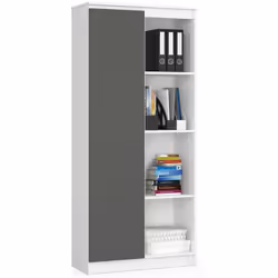 AKORD Furniture Factory RP0PREGBIASZA004, Blanc, 8 étagères, Mat, 16 mm, 350 mm, 800 mm