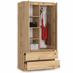 AKORD Furniture Factory SP0PSYSART010 placard et armoire de chambre à coucher 4 étagères 2 portes(s) Chêne