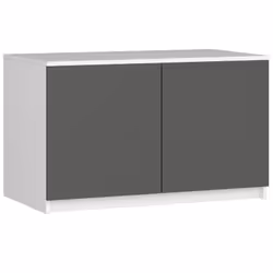 AKORD Furniture Factory SP0PSYSNADBIASZA010, Blanc, Armoire, 2 étagères, 2 portes(s), Mat, Porte à charnière
