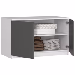 AKORD Furniture Factory SP0PSYSNADBIASZA010 placard et armoire de chambre à coucher 2 étagères 2 portes(s) Blanc